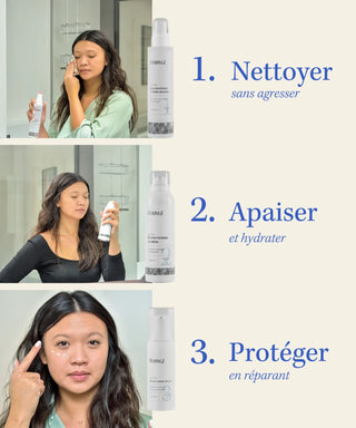 description des 3 étapes routine beauté hodygé